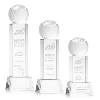 Basketball Award on Belcroft Base - Clear