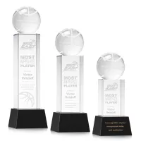 Basketball Award on Belcroft Base - Black