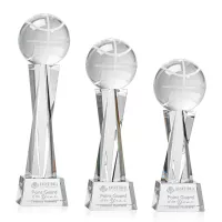 Basketball Award on Grafton Base - Clear