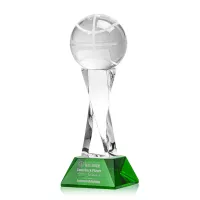 Basketball Award on Langport Base - Green