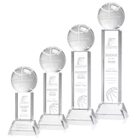Basketball Award on Stowe Base - Clear