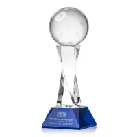 Pickleball Award on Langport Base - Blue