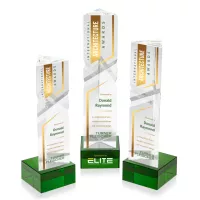 Oakham VividPrint™ Award on Hancock Base - Green