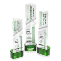 Oakham VividPrint™ Award on Paragon Base - Green