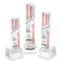 Oakham VividPrint™ Award on Robson Base - Clear