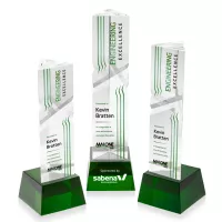 Oakham VividPrint™ Award on Robson Base - Green