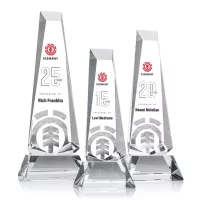 Rustern Obelisk VividPrint™ Award on Base - Clear