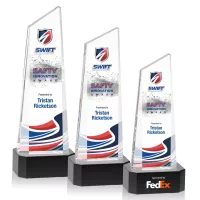 Belmont Tower VividPrint™ Award on Padova - Black