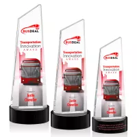 Belmont Tower VividPrint™ Award on Stanrich - Black