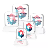 Flamborough VividPrint™ Award on Base - White