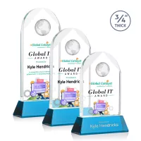 Blake Globe VividPrint™ Award on Newhaven - Sky Blue