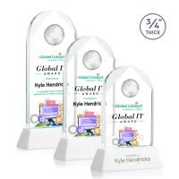 Blake Globe VividPrint™ Award on Newhaven - White
