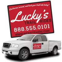 Magnetic Car/Truck/Auto/Vehicle Signs - 24x18 Round Corners