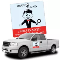 Magnetic Car/Truck/Auto/Vehicle Signs - 16x16 Round Corners