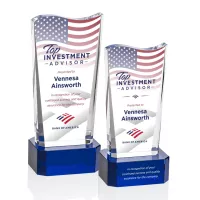 Violetta VividPrint™ Award on Base - Blue