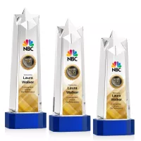Delaware Star VividPrint™ Award on Base - Blue