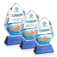 Norwood VividPrint™ Award on Newhaven Base - Blue
