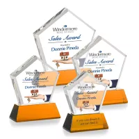 Genosee VividPrint™ Award on Base - Amber
