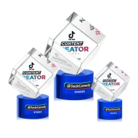 Burrill VividPrint™ Award on Marvel Base - Blue