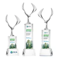 Maverick Eagle VividPrint™ Award on Belcroft Base - Clear