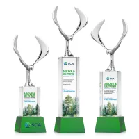 Maverick Eagle VividPrint™ Award on Belcroft Base - Green