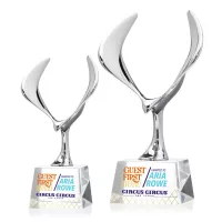 Maverick Eagle VividPrint™ Award on Robson Base - Clear
