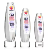 Hoover VividPrint™ Award on Marvel Base - Clear