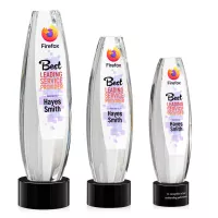 Hoover VividPrint™ Award on Marvel Base - Black