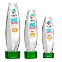 Hoover VividPrint™ Award on Paragon Base - Green