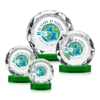 Seville VividPrint™ Award on Alberton Base - Green