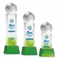 Soccer Ball VividPrint™ Award on Belcroft - Green