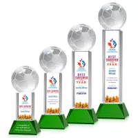 Soccer Ball VividPrint™ Award on Stowe - Green