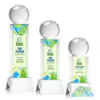 Tennis Ball VividPrint™ Award on Belcroft - Clear