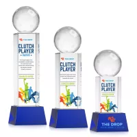 Pickleball VividPrint™ Award on Belcroft Base - Blue