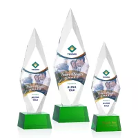 Manilow VividPrint™ Award on Robson Base - Green