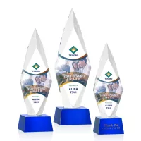 Manilow VividPrint™ Award on Robson Base - Blue