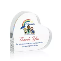 Kashmir Heart VividPrint™ Paperweight