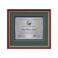 Baron Certificate TexEtch - Mahogany/Silver