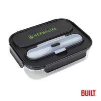 BUILT® 2 Compartment Bento Lunch Box w/Ice Pack