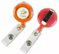 Transparent Retractable Round Badge Holder