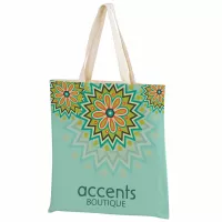 Sublimated Cotton Canvas Tote Bag