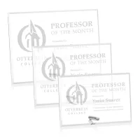 Polaris Rectangle (H) Award - Silver