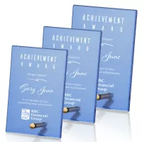 Atchison Blue Rectangle Award - Gold
