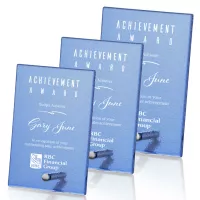 Atchison Blue Rectangle Award - Silver