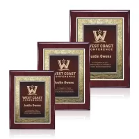 Oakleigh/Tamara Plaque - Rosewood/Burgundy