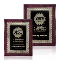 Oakleigh Certificate Plaque - Rosewood Finish