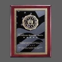 Oakleigh/Stars & Stripes Plaque - Rosewood