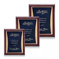 Oakleigh/Showtime Plaque - Rosewood/Blue