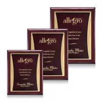 Oakleigh/Showtime Plaque - Rosewood/Red