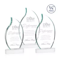 Croydon Flame Award on Alberton Base - White